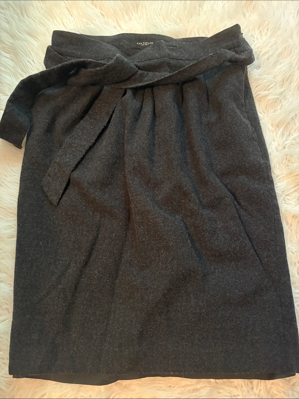 Ann Taylor Dark Charcoal Pencil Skirt